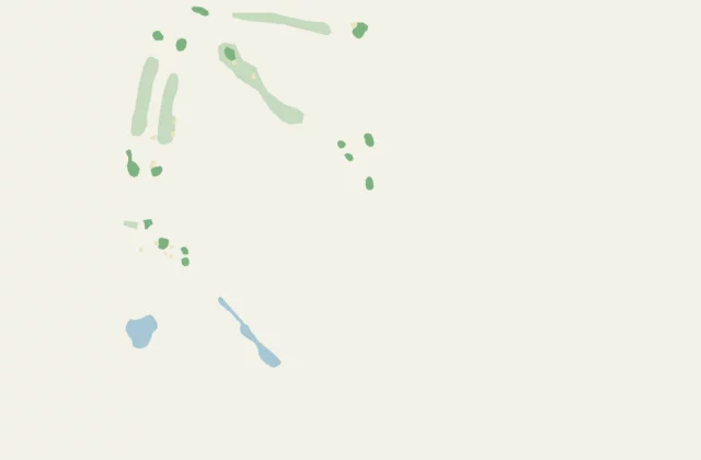 Layout of Alice Springs Golf Club from OpenStreetMap survey data (ODbL licence).