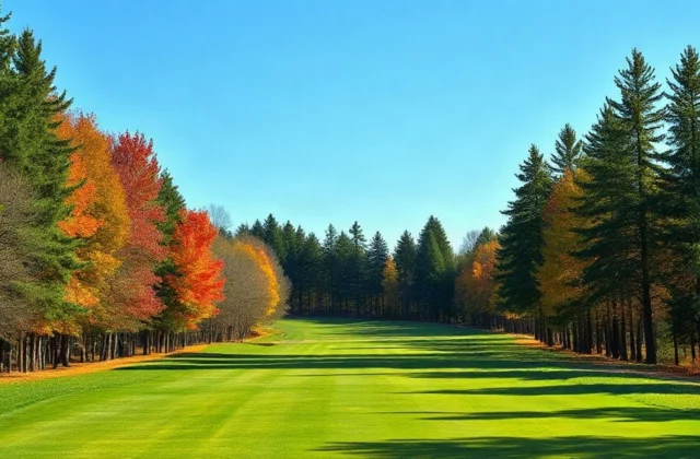 Illustration generated by artificial intelligence. This is not a photograph of this course: no freely licensed image of the site exists to date.