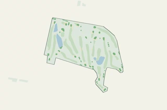 Layout of Asquith Golf Club from OpenStreetMap survey data (ODbL licence).