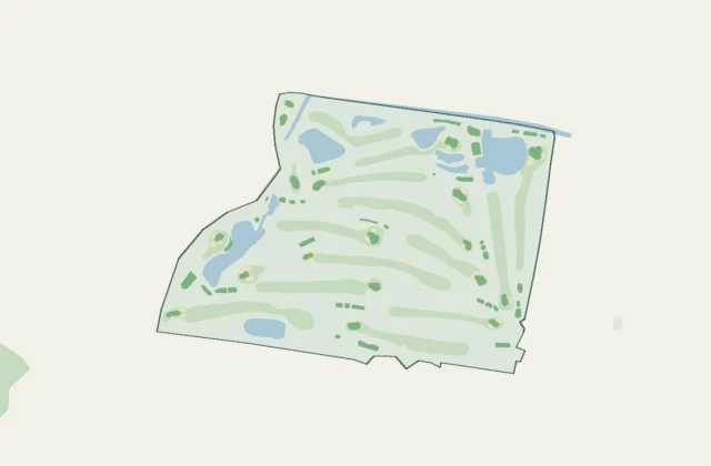 Layout of Bankstown Golf Club from OpenStreetMap survey data (ODbL licence).