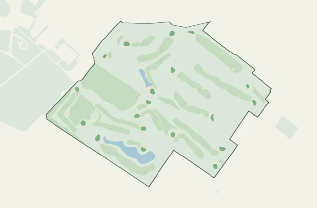Layout of Berliner Golf Club Gatow e.V. from OpenStreetMap survey data (ODbL licence).