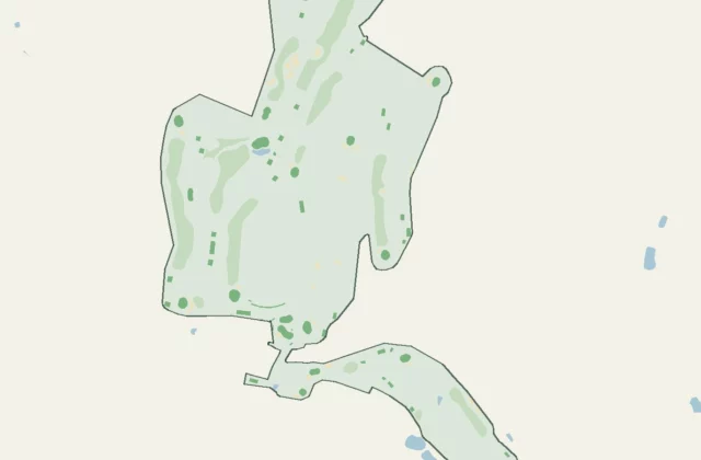 Layout of Bielefelder Golfclub from OpenStreetMap survey data (ODbL licence).