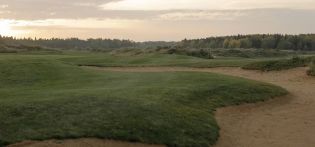 Fairway bunker on a links course