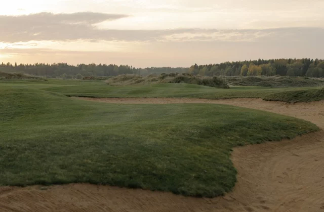 Bunker de fairway sur un parcours de links