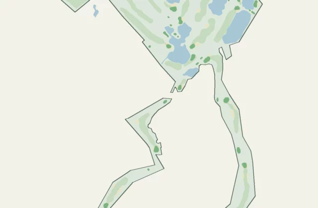 Layout of Canadian Golf and Country Club from OpenStreetMap survey data (ODbL licence).