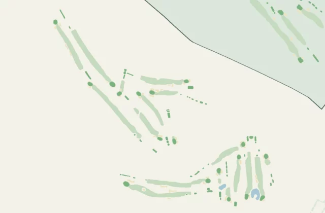 Plan de Club de golf Le Montmorency d’après les relevés d’OpenStreetMap (licence ODbL).