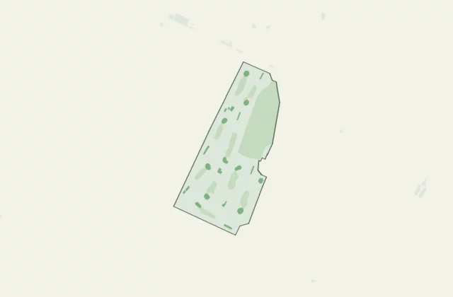 Plan de Club de golf municipal de Montréal d’après les relevés d’OpenStreetMap (licence ODbL).