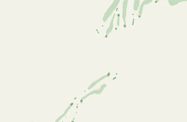 Plan de Club de golf Port-Alfred d’après les relevés d’OpenStreetMap (licence ODbL).