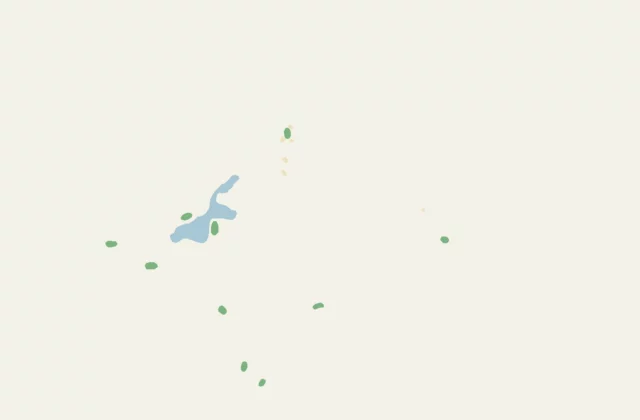 Plan de Club de golf Saint-Pacôme d’après les relevés d’OpenStreetMap (licence ODbL).