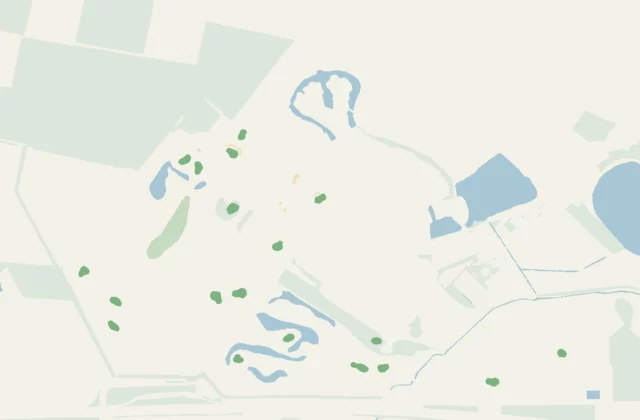 Layout of De Peelse Golf from OpenStreetMap survey data (ODbL licence).