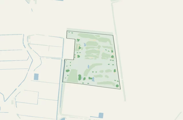 Layout of De Strijensche Golfclub from OpenStreetMap survey data (ODbL licence).