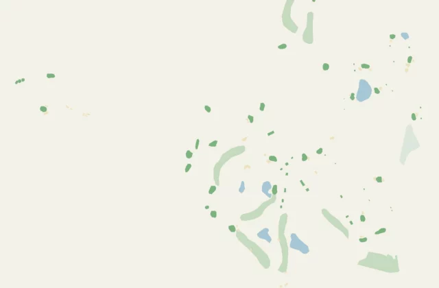 Layout of Djursholms Golfklubb from OpenStreetMap survey data (ODbL licence).