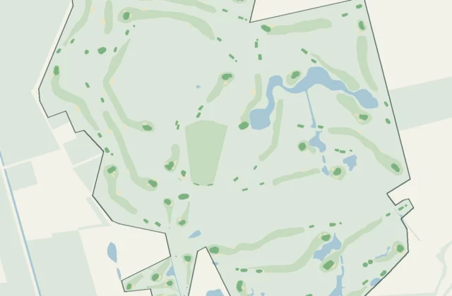 Layout of Drentsche Golf & Country Club from OpenStreetMap survey data (ODbL licence).