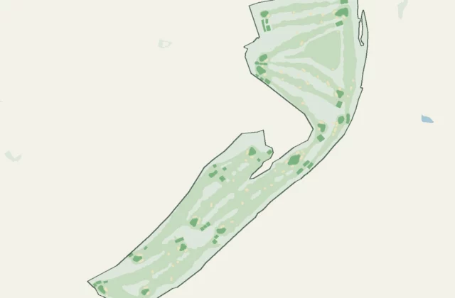 Layout of Duff House Royal Golf Club from OpenStreetMap survey data (ODbL licence).