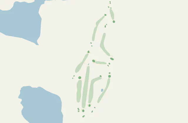 Plan de Dunany Country Club d’après les relevés d’OpenStreetMap (licence ODbL).