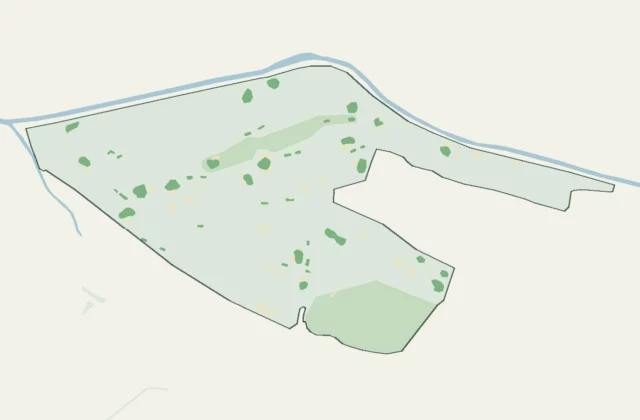 Layout of Freiburger Golfclub from OpenStreetMap survey data (ODbL licence).