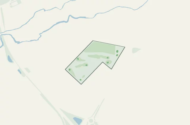Layout of Golf compact de Louvigny from OpenStreetMap survey data (ODbL licence).