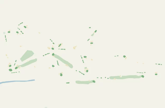 Layout of Golf Club d’Hossegor from OpenStreetMap survey data (ODbL licence).
