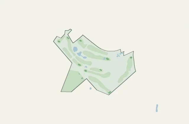 Layout of Golf de Barthe from OpenStreetMap survey data (ODbL licence).
