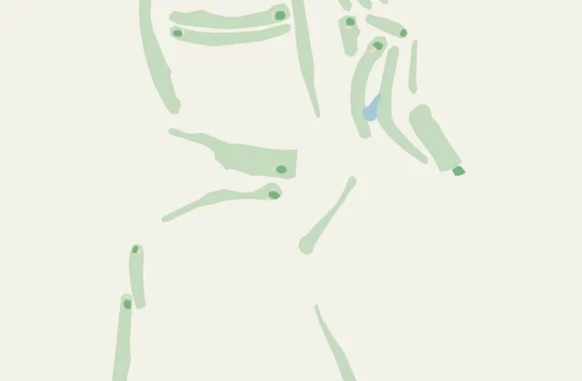 Layout of Golf de Biscarrosse from OpenStreetMap survey data (ODbL licence).