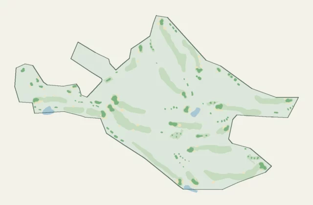 Layout of Golf Club de Gassin Saint-Tropez from OpenStreetMap survey data (ODbL licence).