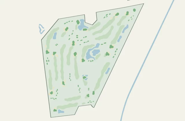 Layout of Golfclub Gams-Werdenberg from OpenStreetMap survey data (ODbL licence).
