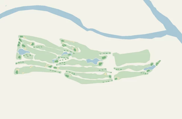 Layout of Golf Gerre Losone from OpenStreetMap survey data (ODbL licence).