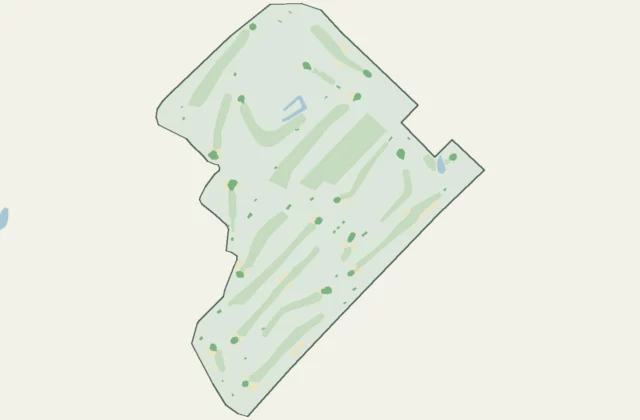 Plan de Club de golf Le Saint-Rémi d’après les relevés d’OpenStreetMap (licence ODbL).