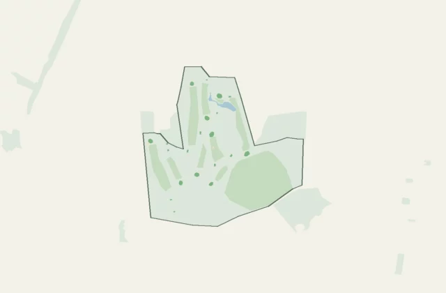 Layout of Hässelby Golf from OpenStreetMap survey data (ODbL licence).