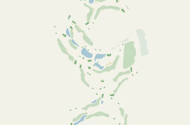 Layout of Herrljunga Golfklubb from OpenStreetMap survey data (ODbL licence).