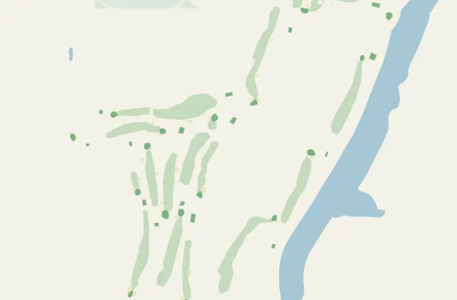 Layout of Langston Golf Course from OpenStreetMap survey data (ODbL licence).