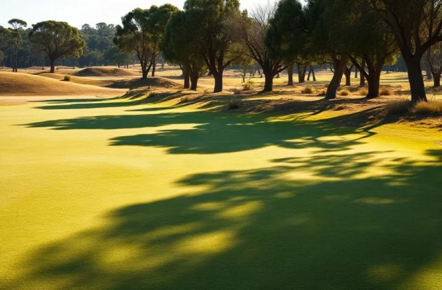 Illustration generated by artificial intelligence. This is not a photograph of this course: no freely licensed image of the site exists to date.