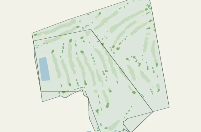 Layout of Oakdale Golf & Country Club from OpenStreetMap survey data (ODbL licence).