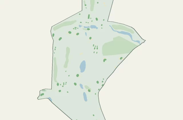Layout of Ombergs Golf Resort from OpenStreetMap survey data (ODbL licence).