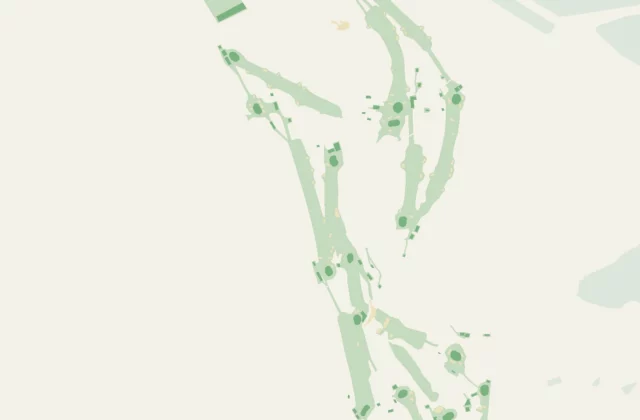 Layout of Prestwick Golf Club from OpenStreetMap survey data (ODbL licence).