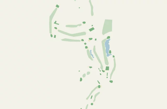 Layout of Ronneby Golfklubb from OpenStreetMap survey data (ODbL licence).
