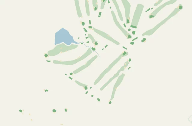 Layout of Royal Canberra Golf Club from OpenStreetMap survey data (ODbL licence).