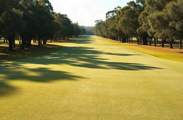 Illustration generated by artificial intelligence. This is not a photograph of this course: no freely licensed image of the site exists to date.
