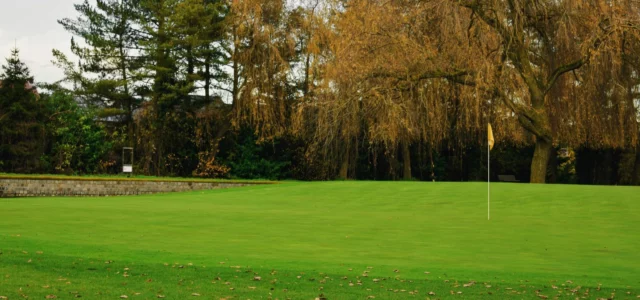 Golfplatz in Herbstfarben
