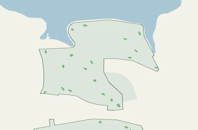 Layout of Sand Moor Golf Club from OpenStreetMap survey data (ODbL licence).