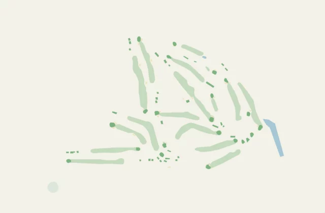 Layout of Skipton Golf Club from OpenStreetMap survey data (ODbL licence).