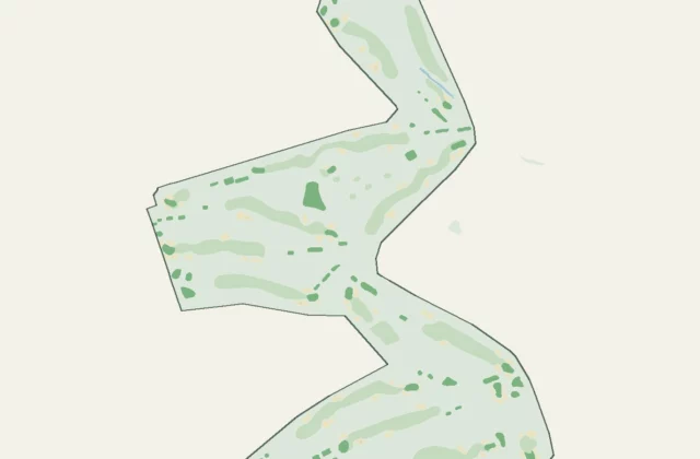 Layout of St. George's Golf and Country Club from OpenStreetMap survey data (ODbL licence).