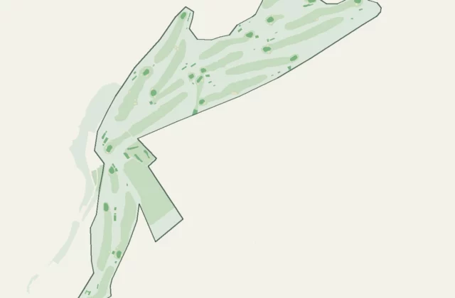 Layout of Strathlene Golf Club from OpenStreetMap survey data (ODbL licence).