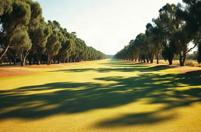 Illustration generated by artificial intelligence. This is not a photograph of this course: no freely licensed image of the site exists to date.