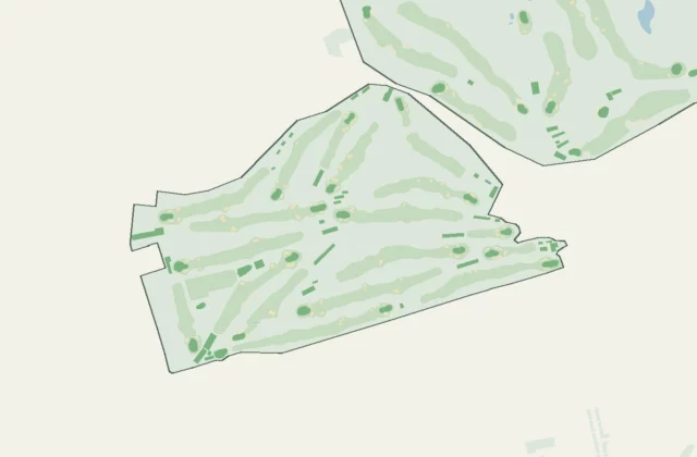 Layout of The Royal Burgess Golfing Society of Edinburgh from OpenStreetMap survey data (ODbL licence).