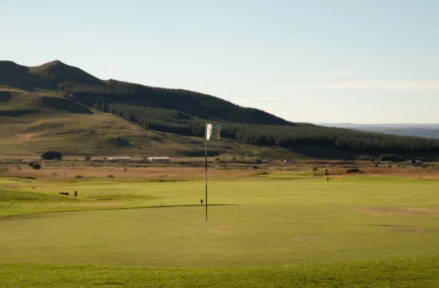 Course burnt dry by the summer heat