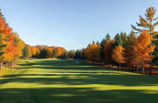 Illustration generated by artificial intelligence. This is not a photograph of this course: no freely licensed image of the site exists to date.