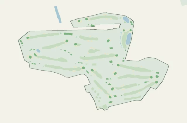 Layout of Weston Golf and Country Club from OpenStreetMap survey data (ODbL licence).