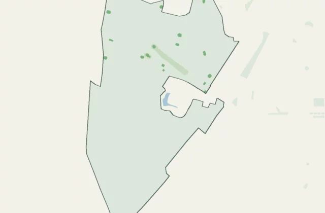 Layout of Caprington Golf Club from OpenStreetMap survey data (ODbL licence).