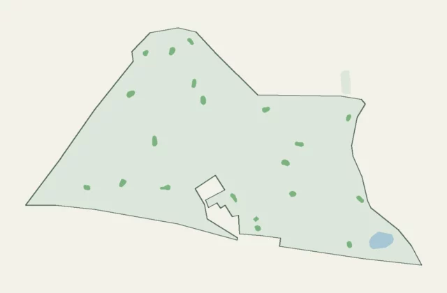 Layout of Denham Golf Club from OpenStreetMap survey data (ODbL licence).